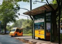 parada de ônibus do centro de Sapucaia do Sul
