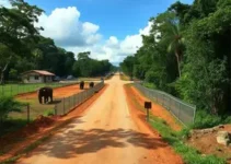 pavimentação da Estrada do Zoológico