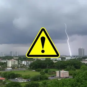 alerta amarelo tempestade granizo Porto Alegre