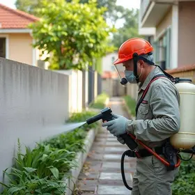 aplicação de inseticida no bairro jardim