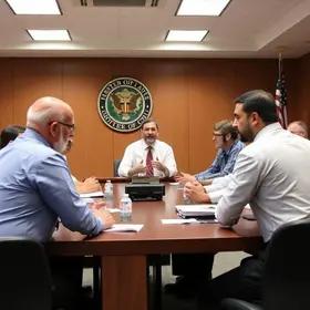 Prefeito Nestor Bernardes reunião secretariado