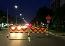 Avenida Sapucaia bloqueio temporário