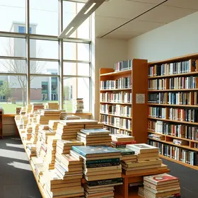 novos livros para a biblioteca municipal