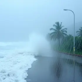 chuva intensa e ventos fortes