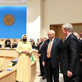Embaixador e integrantes do Conselho Nacional Palestino visitam Assembleia Legislativa do RS