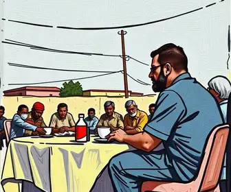 reunião no Bairro Sete